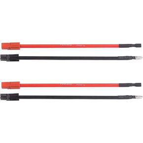 2Sets Anderson to Bullet Plug Connector Cable 6inch 12awg Ebike Battery Wire