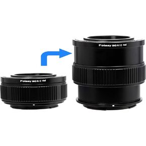 Fotasy M42 Lens to Nikkor Z Helicoid Adapter, Macro Focusing Helicoid Extention Tube, M42 Z Adapter, 42mm Screw Mount, Compatible with Nikon Z Mirrorless Camera Z30 Z50 Z5 Z6 Z7 Z6II Z7II z fc Z9 in Saudi Arabia