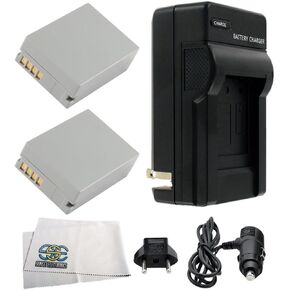 2 Pack Replacement NB-10L Battery Pack,+ Travel Charger & Car Charger for Canon PowerShot G1 X, G3-X, G15, G16, SX40 HS, SX50 HS, SX60 HS Digital Camera in Kuwait