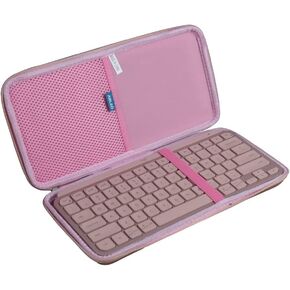 حافظة Anleo صلبة للسفر للوحة المفاتيح Logitech MX Keys Minimalist اللاسلكية المضيئة (أسود) in Kuwait