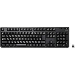 ELECOM Japanese Layout USB 2.4GHz Wireless Basic Keyboard for Computer and Laptop, 109 Keys, Full-Size with Numeric Keypad, Quiet and Compact, Foldable Stand, Windows Mac (TK-FDM106TBK) in Saudi Arabia