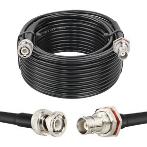 MOOKEERF 2PCS 50 أوم RG58 BNC كابل محوري ذكر إلى أنثى - تمديد هوائي منخفض الخسارة 3FT لراديو CB، راديو VHF Ham، ميكروفون لاسلكي، CCTV، راديو الهواة in Kuwait