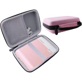 WERJIA Hard Carrying Case Compatible with Canon SELPHY Square QX10 Photo Printer by WERJIA (Pink)