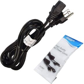 كابل شحن تيار متردد بطول 10 أقدام من HQRP متوافق مع محطة الطاقة من سلسلة دلتا نهر EcoFlow River-2، 2 Max، Pro، 2 Pro، Pro Extra Battery، Delta-2، Max، Mini، سلك طاقة رئيسي ذكي أبيض، مدرج في قائمة UL