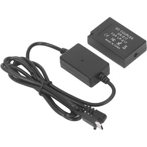 LP E17 Dummy Battery DR E17 DC Coupler Camera Dummy Battery for Canon 760D, 750D, 77D, 800D, 850D, M3, M5, M6, M6 II, R10, and R8