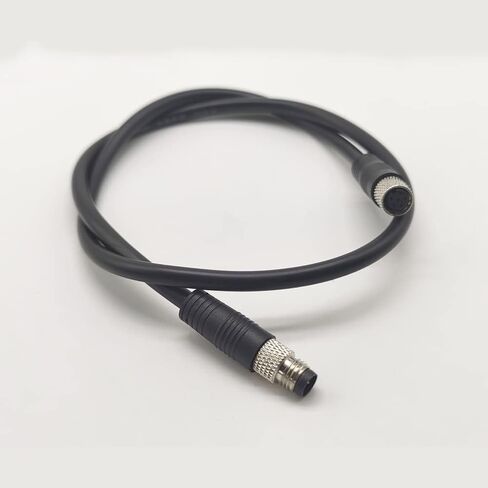 FOWIUNYE M8 6 Pins Male to Female Connector Cable, A Code Straight Molding Cable Female to Male Aviation Sensor Electrical PVC Shielded Cable 30V 1.5A AC/DC Industrial Molded Cable 0.5M AWG22 in Kuwait