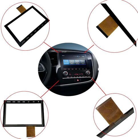 8" LCD Touch Screen Digitizer Glass on Navigation LCD 8 Inch Replacement Fit Mitsubishi Outlander Sport 2020 2021 2022 Replaced OE# 8740A103 8740A098 (with LCD) in Saudi Arabia