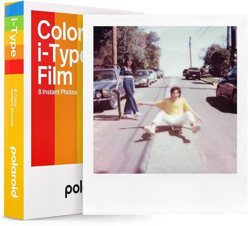 بولارويد فيلم ملون لـ I-Type (8 تعريضات) + فيلم فوري بولارويد اسود وابيض من النوع i (8 صور) + البوم رمادي - يحمل 32 صورة in Saudi Arabia
