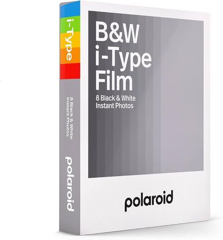بولارويد فيلم ملون لـ I-Type (8 تعريضات) + فيلم فوري بولارويد اسود وابيض من النوع i (8 صور) + البوم رمادي - يحمل 32 صورة in Saudi Arabia