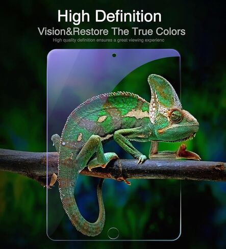 واقي شاشة KUAELEN لجهاز iPad 9th 8th 7th Generation، مضاد للضوء الأزرق 10.2 بوصة، طبقة من الزجاج المقوى، قلم Apple / مقاوم للخدش [عبوة واحدة] in Kuwait