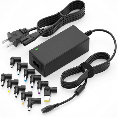 محول الكمبيوتر المحمول العالمي POWSEED شاحن إمداد الطاقة بقدرة 45 وات لأجهزة Dell HP Samsung Asus Acer Sony Toshiba FUJITSU Delta NEC Liteon والمزيد من أجهزة الكمبيوتر المحمولة chromebook Ultrabook Notebook Computer in Kuwait