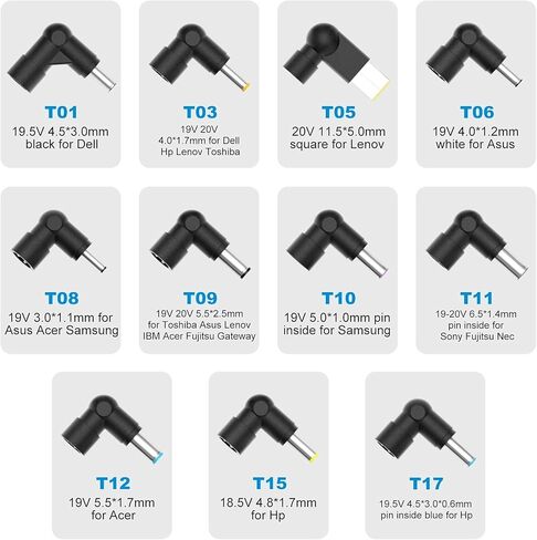 محول الكمبيوتر المحمول العالمي POWSEED شاحن إمداد الطاقة بقدرة 45 وات لأجهزة Dell HP Samsung Asus Acer Sony Toshiba FUJITSU Delta NEC Liteon والمزيد من أجهزة الكمبيوتر المحمولة chromebook Ultrabook Notebook Computer in Kuwait