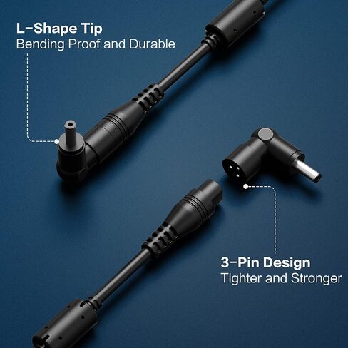 محول الكمبيوتر المحمول العالمي POWSEED شاحن إمداد الطاقة بقدرة 45 وات لأجهزة Dell HP Samsung Asus Acer Sony Toshiba FUJITSU Delta NEC Liteon والمزيد من أجهزة الكمبيوتر المحمولة chromebook Ultrabook Notebook Computer in Kuwait