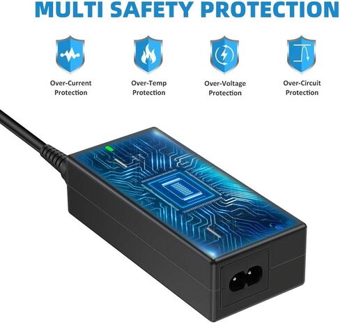 محول الكمبيوتر المحمول العالمي POWSEED شاحن إمداد الطاقة بقدرة 45 وات لأجهزة Dell HP Samsung Asus Acer Sony Toshiba FUJITSU Delta NEC Liteon والمزيد من أجهزة الكمبيوتر المحمولة chromebook Ultrabook Notebook Computer in Kuwait