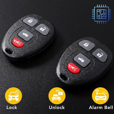 OGATOO Key Fob Replacement for Chevy Chevrolet Malibu Cobalt 2006 2007 2008 2009 2010 2011 2012, Pontiac G5 G6 Grand Prix, Buick Allure Lacross, KOBGT04A 15252034, 4 Button Keyless Entry Remote, 2pc in Saudi Arabia
