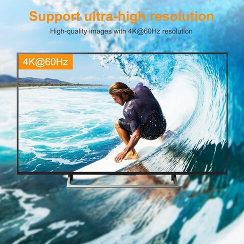 TESmart KVM Switch DisplayPort، صندوق 4 منافذ KVM، UHD 4K@60 هرتز RGB 4:4:4، محور USB 2.0، مفتاح التشغيل السريع، تبديل الأزرار، محول ماوس لوحة المفاتيح DP PC لـ 4 أجهزة كمبيوتر مشاركة شاشة واحدة مع كابلات بطول 5 أقدام in Kuwait