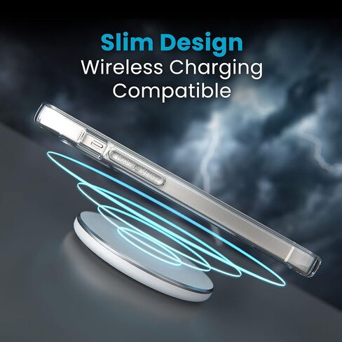 حافظة Speck Clear iPhone 14 & iPhone 13 - حماية من السقوط، مقاومة للخدش ومضادة للأصفر، حافظة مزدوجة الطبقات لهاتف iPhone 14 وiPhone 13 لطراز 6.1 بوصة - GemShell in Kuwait