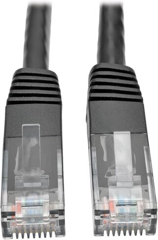 تريب لايت كابل تصحيح مصبوب جيجابت Cat6 Cat5e RJ45 M/M 550MHz N200-001-BKتريب لايت in Saudi Arabia