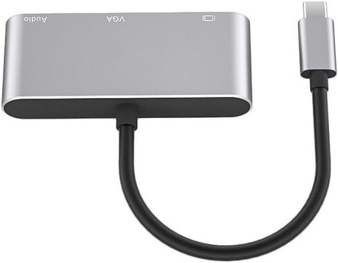 بديل Suckoo USBC إلى HDMI VGA 3.5 مقسم توصيل الصوت 1 في 2 خارج متوافق مع الكمبيوتر المحمول Mac TYPEC خارجي HDMI VGA TV مراقب كابل محول محور 1920@1080P in Saudi Arabia