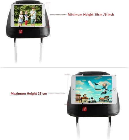 Hikig Car Headrest Mount Holder for Tablets, Tablet Mount for Car Back Seat, Tablet Car Holder for Kids with Anti-Slip Strap Fits All 7-11" Tablets in Kuwait