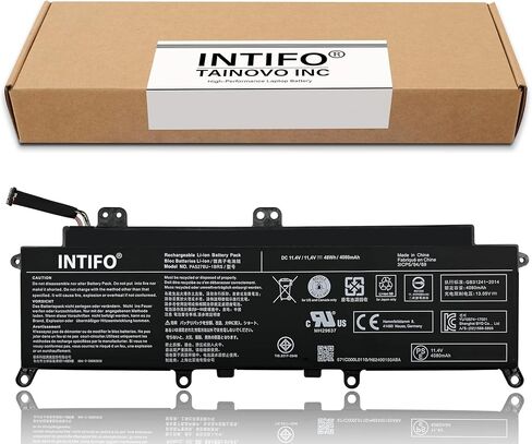 بطارية الكمبيوتر المحمول INTIFO 48Wh PA5278U-1BRS المتوافقة مع Toshiba Portege X30-D X30-E X30-F Tecra X40-D X40-E X40-F Series Notebook [11.4V 4080mAh 3-Cell] in Kuwait