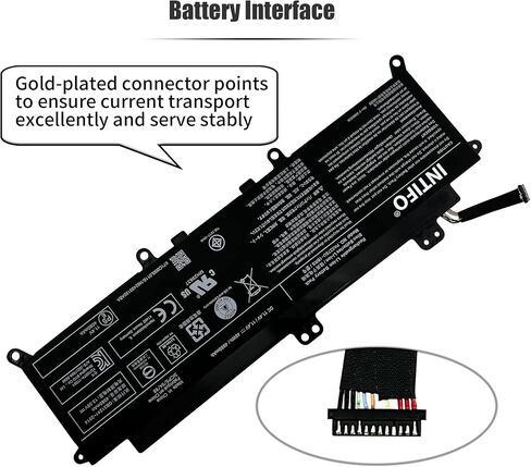 بطارية الكمبيوتر المحمول INTIFO 48Wh PA5278U-1BRS المتوافقة مع Toshiba Portege X30-D X30-E X30-F Tecra X40-D X40-E X40-F Series Notebook [11.4V 4080mAh 3-Cell] in Kuwait