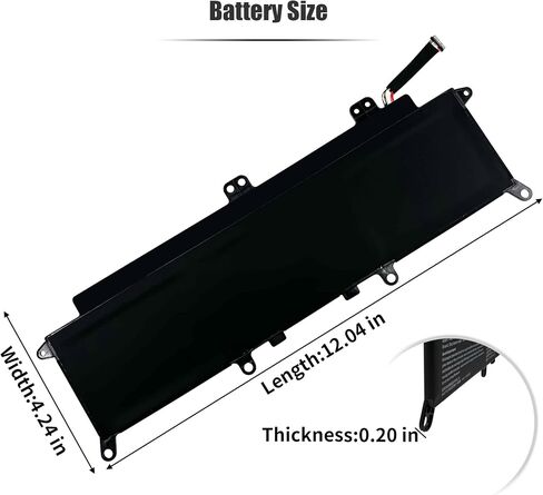 بطارية الكمبيوتر المحمول INTIFO 48Wh PA5278U-1BRS المتوافقة مع Toshiba Portege X30-D X30-E X30-F Tecra X40-D X40-E X40-F Series Notebook [11.4V 4080mAh 3-Cell] in Kuwait