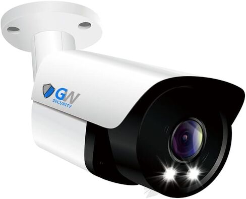GW Security 8 قنوات 4K NVR H.265 8MP نظام كاميرا مراقبة للرؤية الليلية بالألوان الكاملة مع 8 كاميرات UltraHD 4K IP ثنائية الاتجاه للصوت في الهواء الطلق PoE، كشف ذكي للإنسان والسيارة in Saudi Arabia