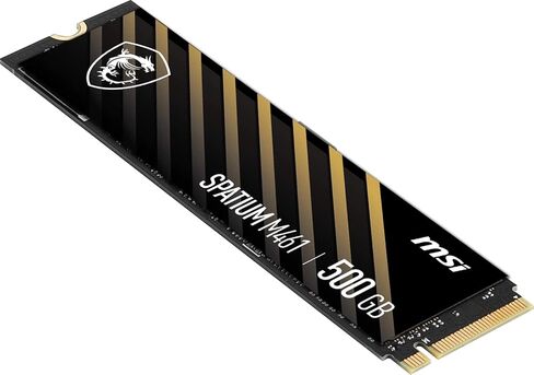 MSI سباتيوم M461 PCIe 4.0 NVMe M.2 500GB SSD داخلي PCIe الجيل الرابع (سباتيوم M461 PCIe 4.0 NVMe M.2 500GB) in Kuwait