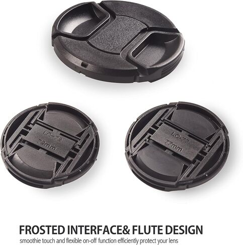 Camera Lens Cap Buckle Anti-Lost Holder Keeper Kits Lens Cap Holder Strap Holder Anti-Loss len Leash Included (72mm-77mm) in Saudi Arabia