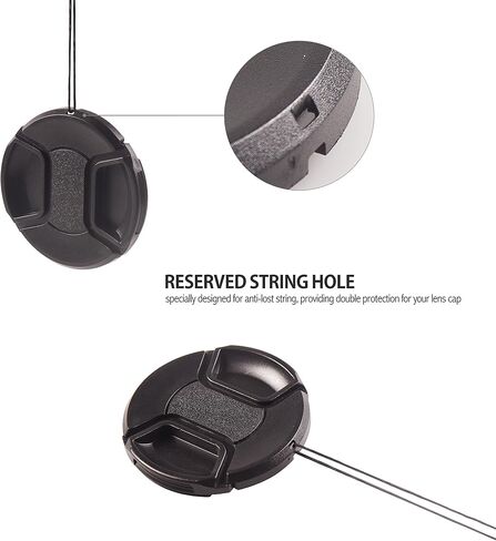 Camera Lens Cap Buckle Anti-Lost Holder Keeper Kits Lens Cap Holder Strap Holder Anti-Loss len Leash Included (72mm-77mm) in Saudi Arabia