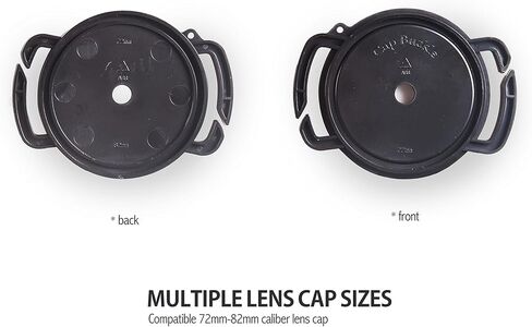 Camera Lens Cap Buckle Anti-Lost Holder Keeper Kits Lens Cap Holder Strap Holder Anti-Loss len Leash Included (72mm-77mm) in Saudi Arabia