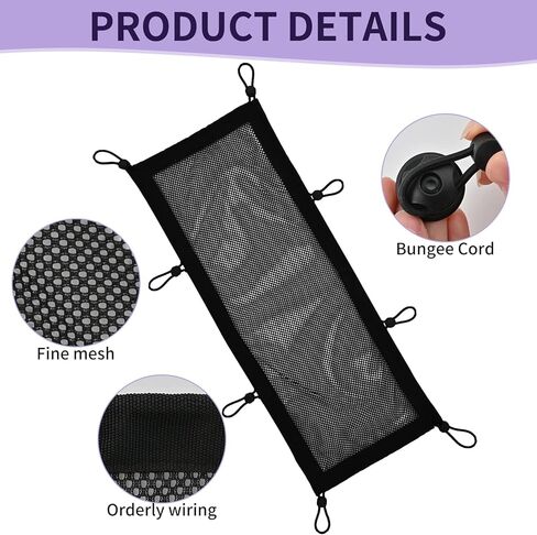 منظم كابلات اسفل المكتب من جونجهاي، شبكة سوداء لإدارة الكابلات المرنة تحت المكتب للمكتب in Kuwait