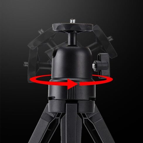 REPABOW Mini Projector Tripod, Desktop Tabletop Stand Tripod for Projectors, DSLR Cameras, Webcams, Gimbal Handle Grip Stabilizer - Angle Adjustable, Black in Saudi Arabia