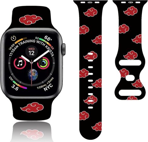 TZNUOUIE Anime Watch Band Compatible with Watch Bands 38mm 40mm 41mm 42mm 44mm 45mm 49mm,Cartoon Soft Silicone Replacement Sport Strap for Watch All Series 9 8 7 6 5 4 3 2 1 SE,Gift for Boys Girls in Kuwait