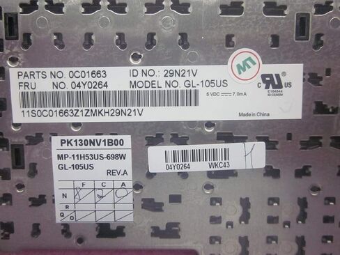 لوحة مفاتيح بديلة جديدة للكمبيوتر المحمول Lenovo ThinkPad Edge E530 E530C E535 E545 Series 04Y0264 04Y0301 0C01700 04W2480 45E20P 04W2443 V132020AS3 US in Saudi Arabia