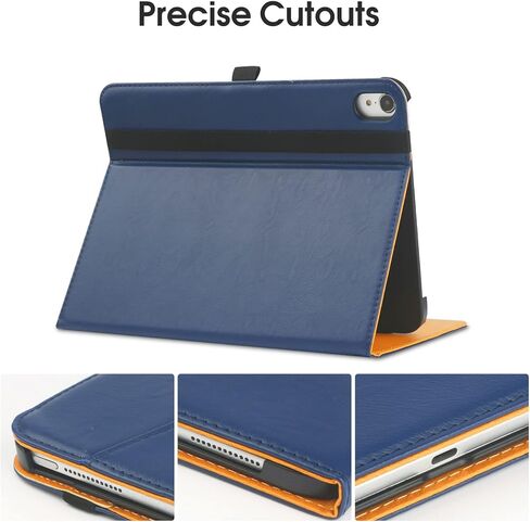 حافظة FANRTE دوارة لجهاز iPad الجيل العاشر (موديل 2022) 10.9 بوصة - غطاء حامل دوار 360 درجة، غطاء حامل قابل للطي متعدد الزوايا مع جيب مع خاصية النوم/الاستيقاظ التلقائي، أسود in Kuwait