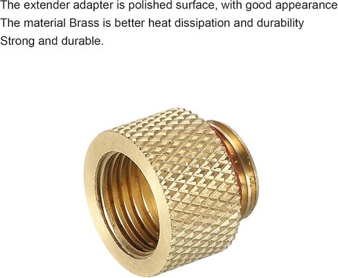 MECCANIXITY Male to Female Extender Fitting Brass G1/4 x 20mm for Water Cooling System Pack of 1 in Kuwait