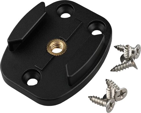 QR Mount with Pilot Holes – All Metal, Versatile Quick Release Plate with 1/4"-20 Tripod Screw Compatible with GoPro Hero3/3+/4/5/6/7/8 in Saudi Arabia
