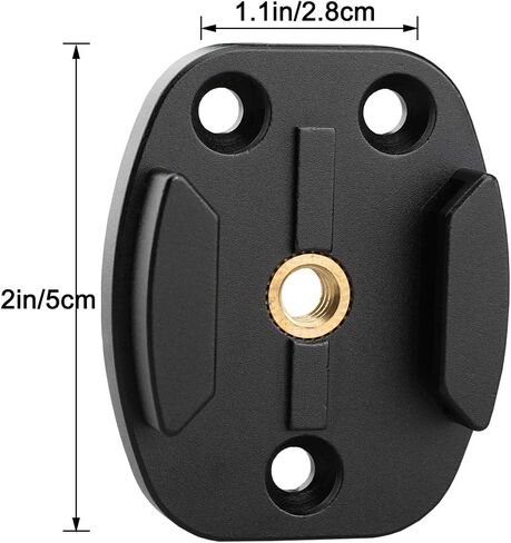 QR Mount with Pilot Holes – All Metal, Versatile Quick Release Plate with 1/4"-20 Tripod Screw Compatible with GoPro Hero3/3+/4/5/6/7/8 in Saudi Arabia