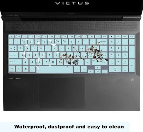 غطاء لوحة المفاتيح لجهاز الكمبيوتر المحمول HP Victus Gaming مقاس 15.6 بوصة 15-fb0028nr/fa0025nr/fa0031dx/fa0747nr 15t-fa000 15z-fb000، الكمبيوتر المحمول HP Victus 16.1 بوصة 16-d0020nr/d0030nr/d1010nr/e0010nr/e0020 Nr حامي واضح… in Kuwait