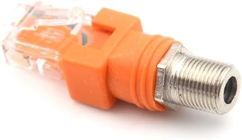 WINBOB 2 قطعة F أنثى إلى RJ45 ذكر محوري برميل مقرنة محول إيثرنت محول موصل اقناع موصل مستقيم in Kuwait