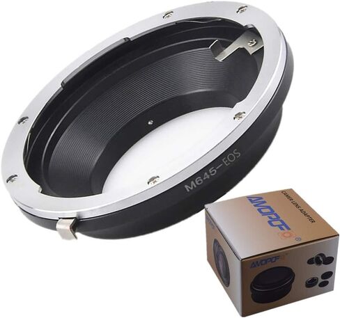 عدسة تركيب M645 إلى EF متوافقة مع كاميرات EF، EF-S7D، 10D، 20D، 30D، 40D، 50D، 60D، محول عدسة SLR من M645 إلى EF in Kuwait