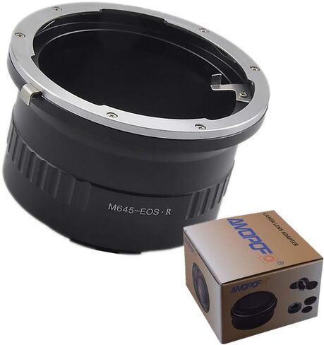 عدسة تركيب M645 إلى EF متوافقة مع كاميرات EF، EF-S7D، 10D، 20D، 30D، 40D، 50D، 60D، محول عدسة SLR من M645 إلى EF in Kuwait