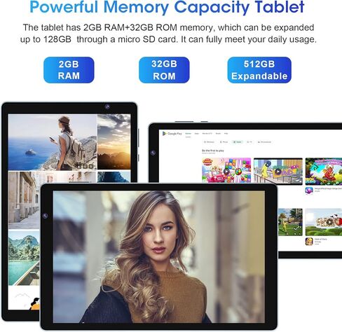جهاز لوحي WeTap Android مقاس 10 بوصة، أجهزة لوحية M10 Android 12 OS، ذاكرة 2+32 جيجابايت، جهاز لوحي Android بكاميرا مزدوجة، أجهزة لوحية بشاشة IPS 1280x800، معالج رباعي النواة، بطارية 6000 مللي أمبير في الساعة، بلوتوث واي فاي (أرجواني) in Kuwait