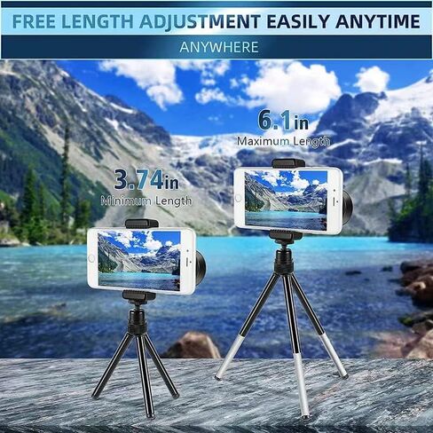80x100 HD Monocular Telescope High Powered Monocular for Adults with Smartphone Adapter Monocular Scope for Stargazing Hiking Wildlife Watching in Saudi Arabia