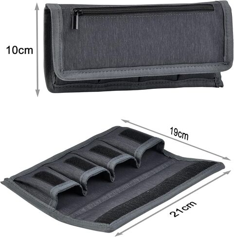 PowerTrust 2Pcs Battery Storage Case Bag for LP-E6 EN-EL15 NP-FW50 NP-F550 DSLR Camera Batteries and AA AAA Battery in Kuwait
