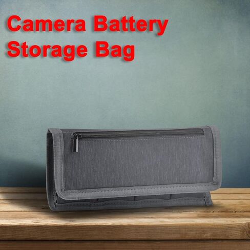 PowerTrust 2Pcs Battery Storage Case Bag for LP-E6 EN-EL15 NP-FW50 NP-F550 DSLR Camera Batteries and AA AAA Battery in Kuwait