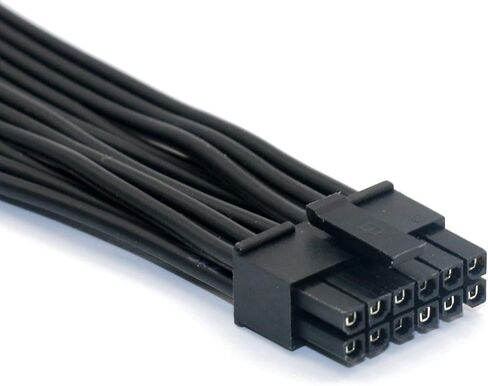 Mini 12-pin Male to Dual 8-pin Male Power Adapter Cable for Graphics Card and Power Supply (1 Piece) in Kuwait