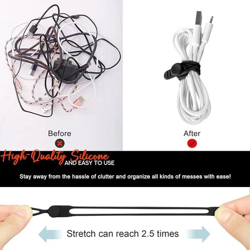 ONEJIE Headphone Carrying Case Portable Wired Earphone Organizer Leather Data Cable Storage Bag Mini Key Box, Black in Kuwait